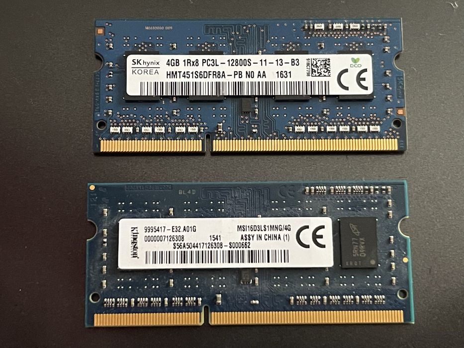 8gb DDR3L 2x4 для ноута