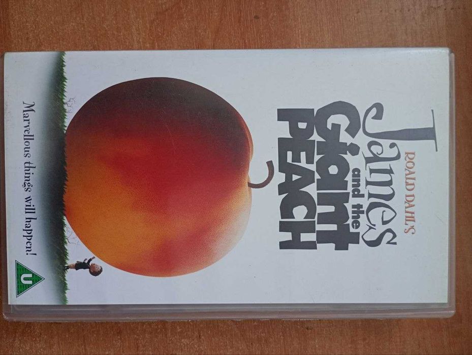 VHS касета «James and the Giant Peach» (Тім Бертон) — Оригінал UK / PAL