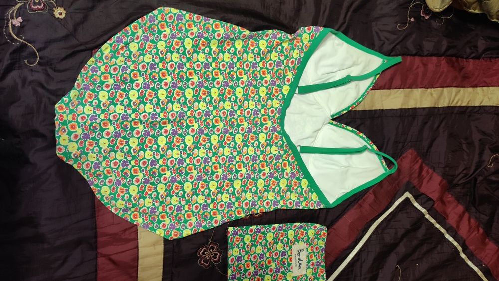 Купальник квітковий із сумочкою 18р батал