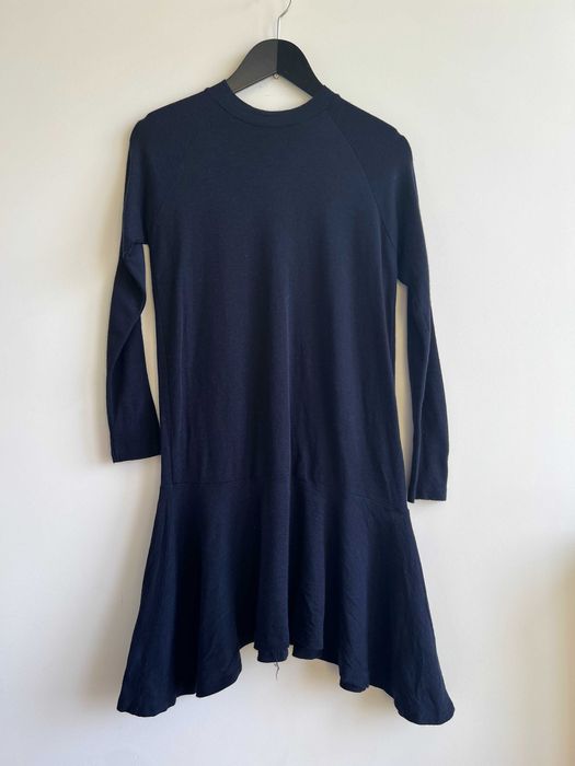 Envii granatowa sukienka damska 100% wełna merino cienka S