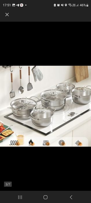 Zestaw garnków nowe