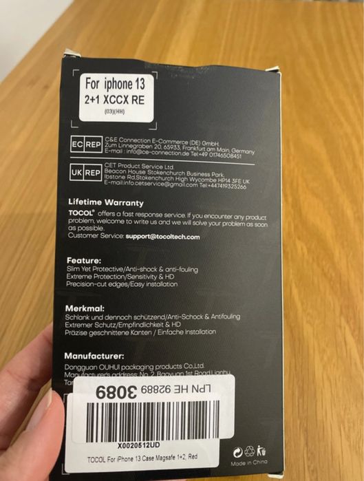Tocol capa silicone e 2 películas vidro iPhone 13