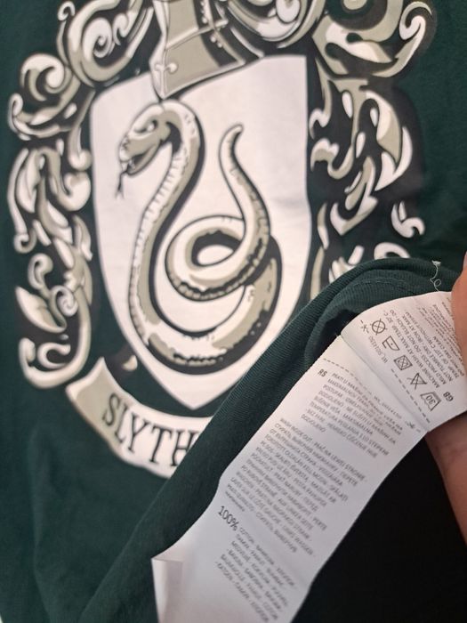 T-shirt damski z nadrukiem Slytherin (Harry Potter)