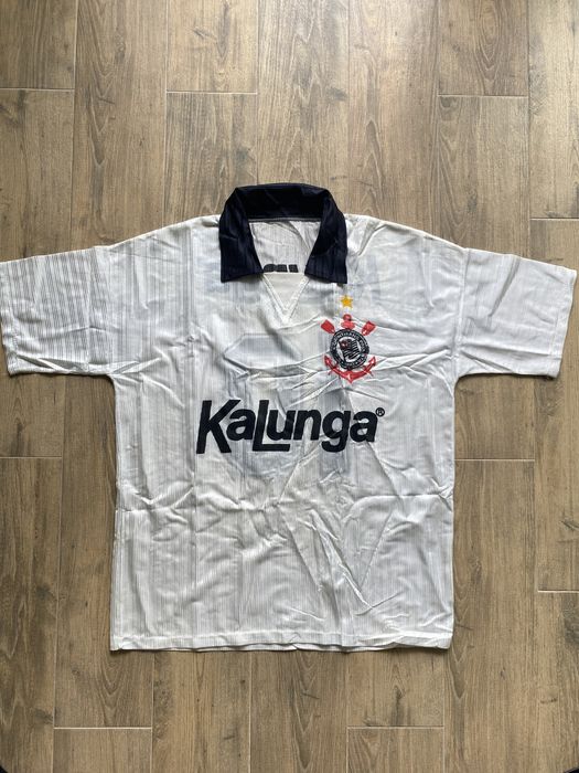 SC Corinthians Paulista - Koszulka Męska Piłkarska - Vintage - 90s