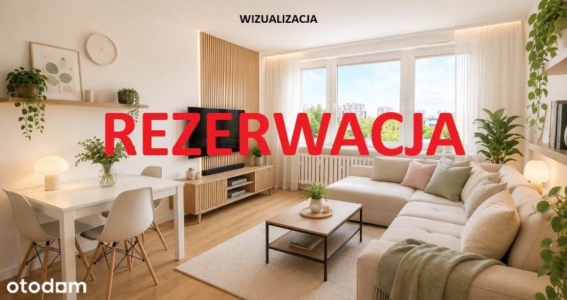 Urządzone mieszkanie 2-pokojowe w Poznaniu. Piękny widok z okna