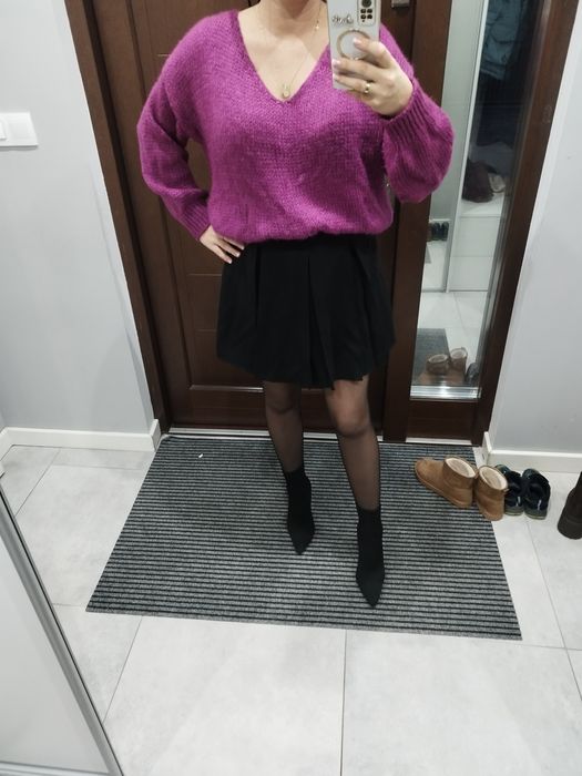 Nowy sweterek jagodowy M/L