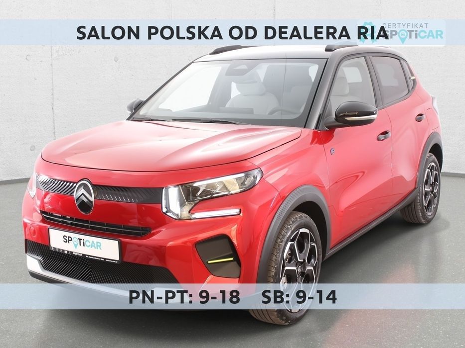 Citroën C3 e-C3 Wersja Max 2024 Od RiA Nowy Bez Przebiegu