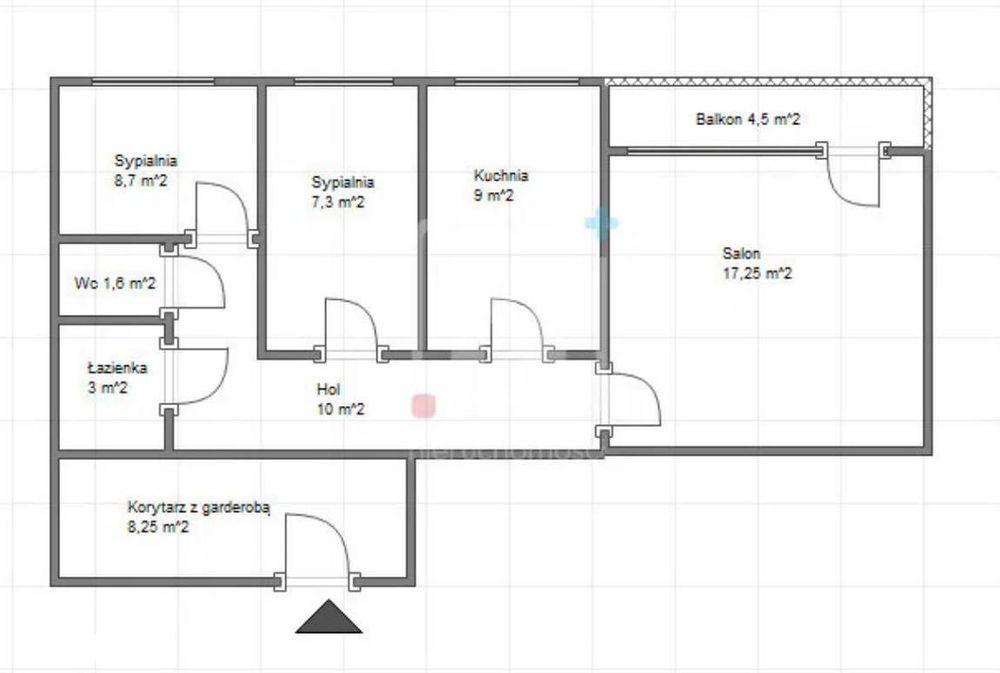 3 pokoje przy Balatonie  | 70 m² | balkon | klimatyzacja