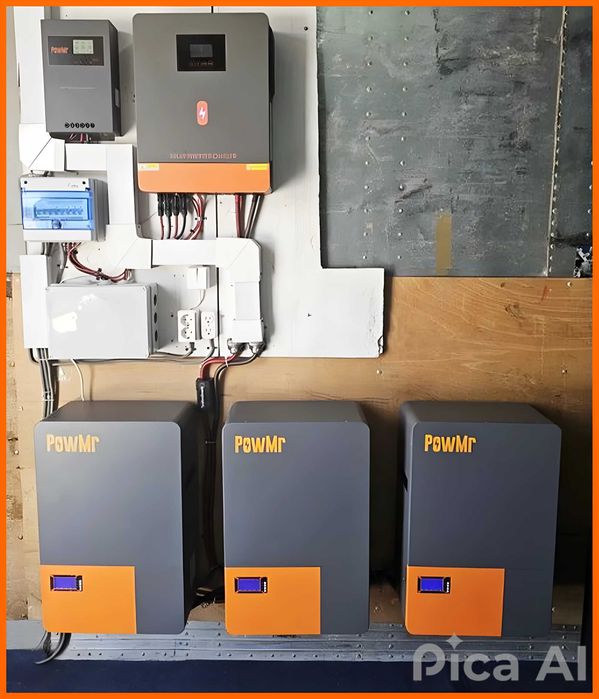 Автономный Гибридный Инвертор Солнечный 10,2 кВт - 48В / LiFePo4: 33 ...