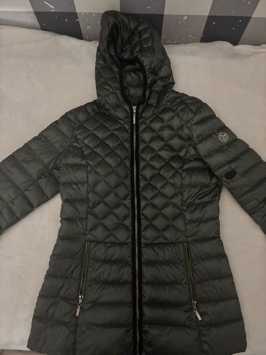 Ciemnozielona khaki kurtka puchowa beaumont amsterdam m