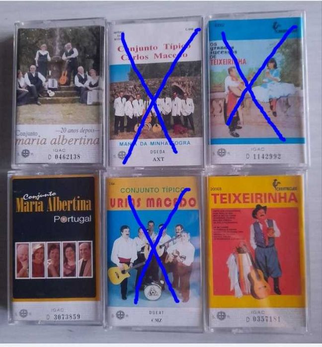 Cassetes / cds antiguidades