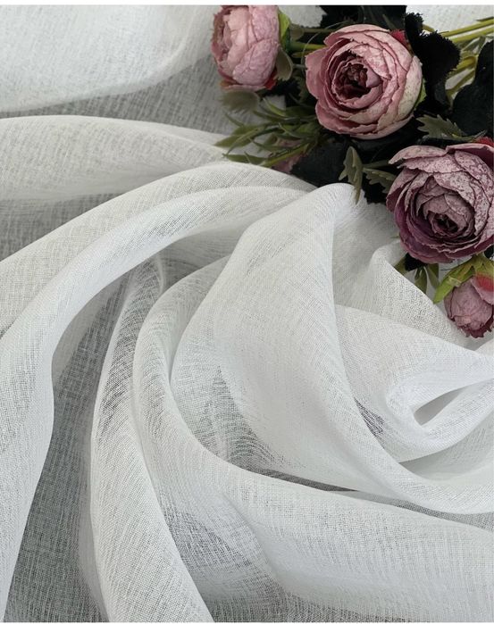 Тюль,штора лен батіст.