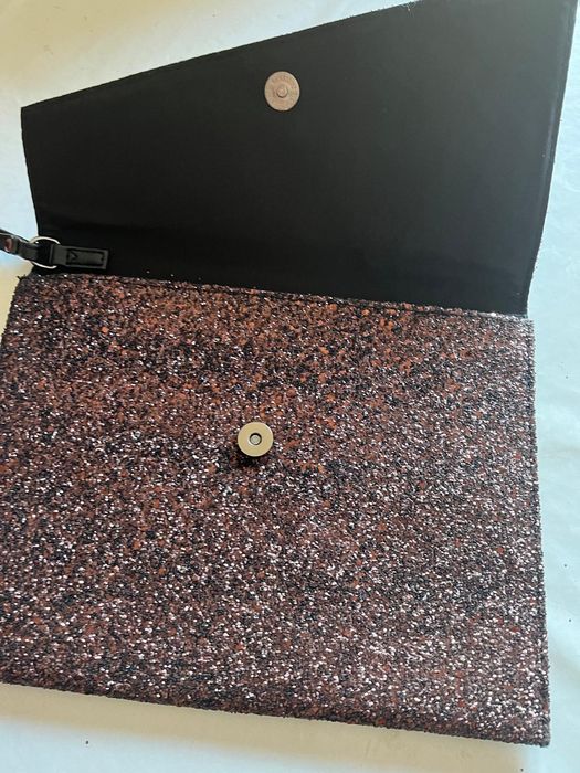 Bolsa castanha prateada Primark