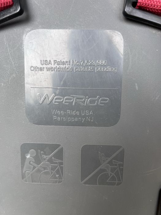 Fotelik rowerowy weeride przedni
