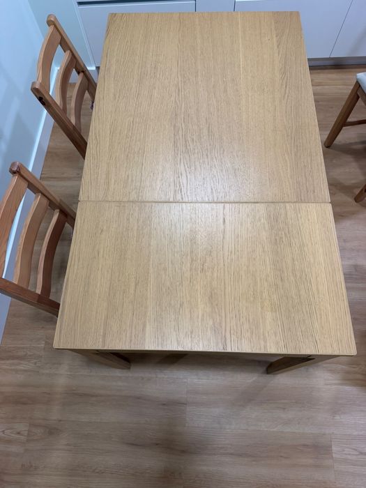 Mesa extensível + 4 cadeiras de carvalho - TONSTAD IKEA