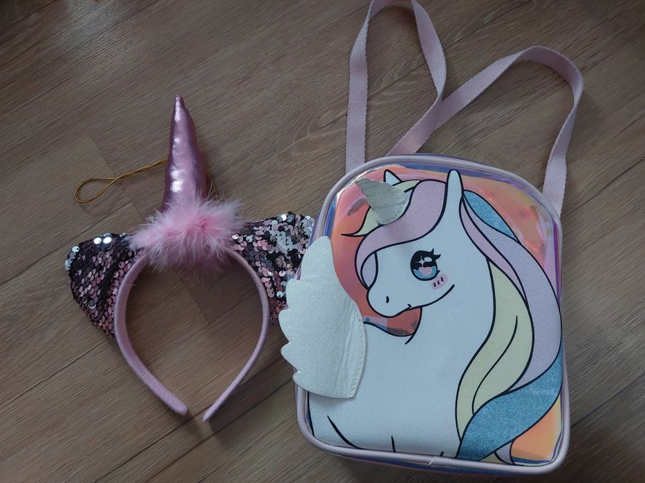 Plecak jednorożec H&M + opaska