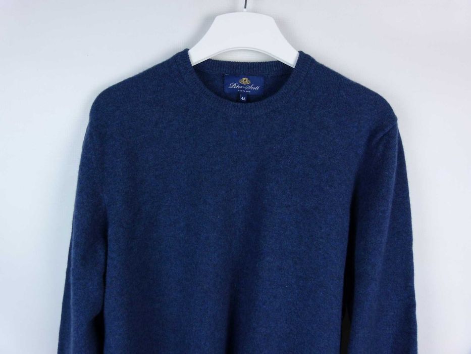 Peter Scott Scotland męski sweter wool  / 46 - XL