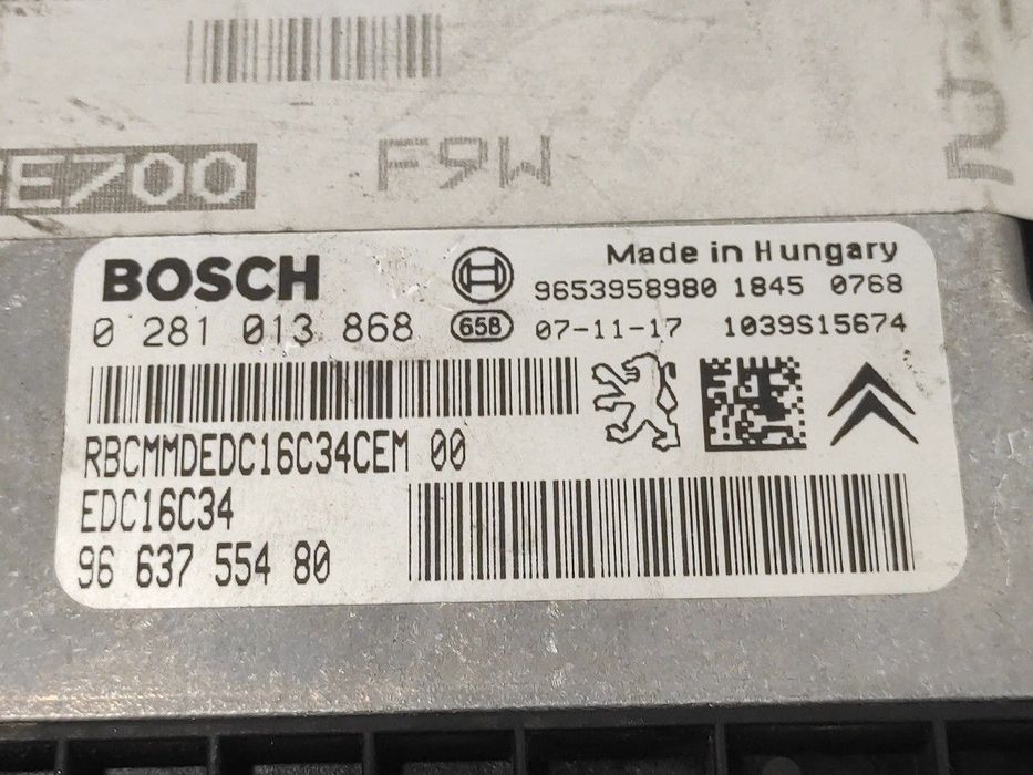 CENTRALINA MOTOR UCE PEUGEOT 207 SW 2008 -9663755480