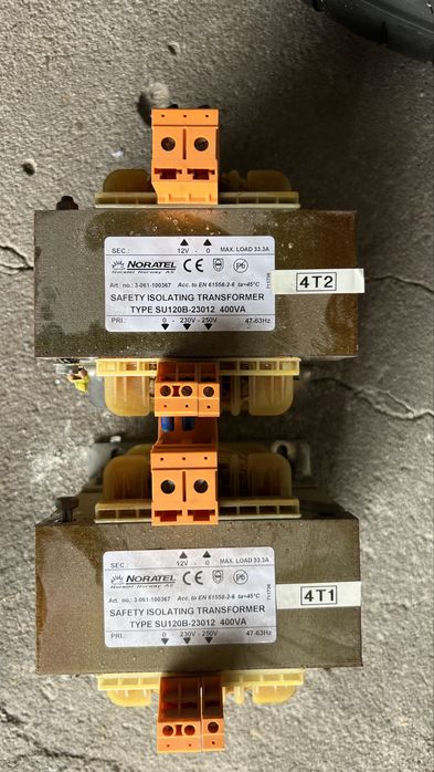 transformator separacyjny SU120B-400230 400 415 440 V / 230 V 1,74A 400VA