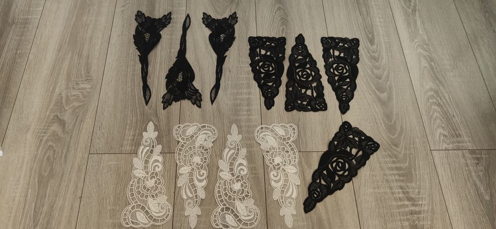 Wstawki koronkowe do dekoltu nowe