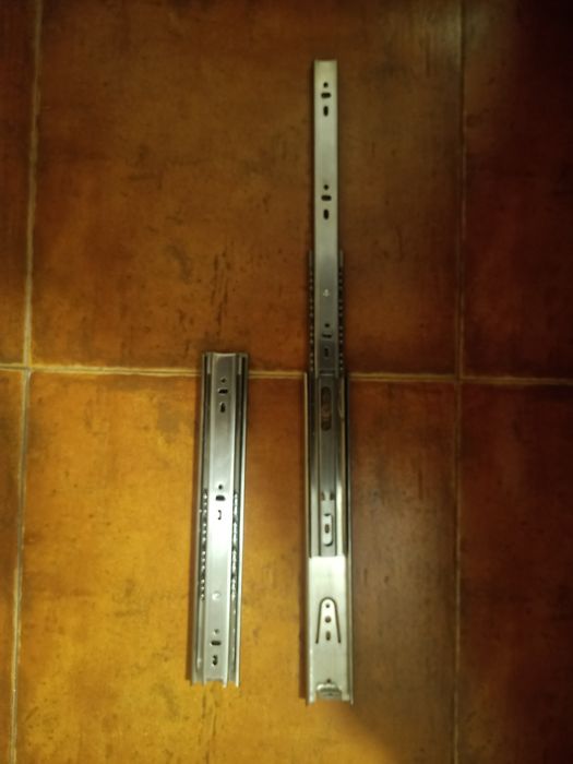 7 Conjuntos novos de corrediças de esferas de ferro inoxidável