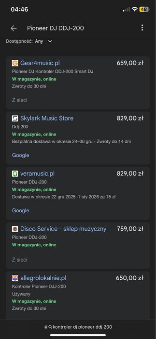 Kontroler dj pioneer ddj-200 czarny / ddj 200 / dj konsola mikser