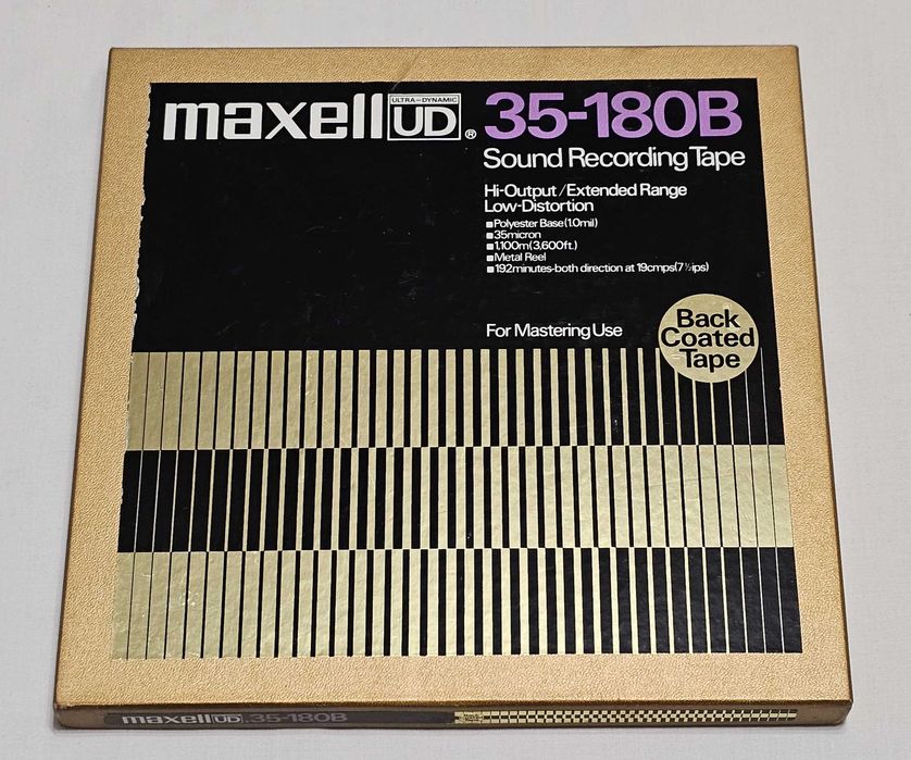 Maxell UD 35-180B 26,5 cm 1100m szpula aluminiowa  taśma backcoated #4