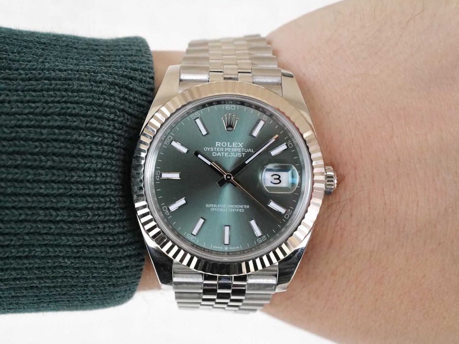 Rolex Datejust 41 mm Mint Green Dial Jubilee (2025)