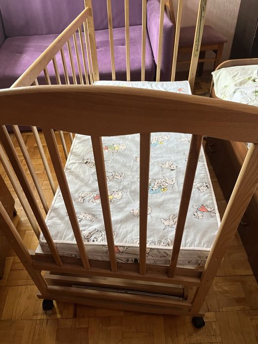 Дитяче ліжечко «Наталка» з матрасом