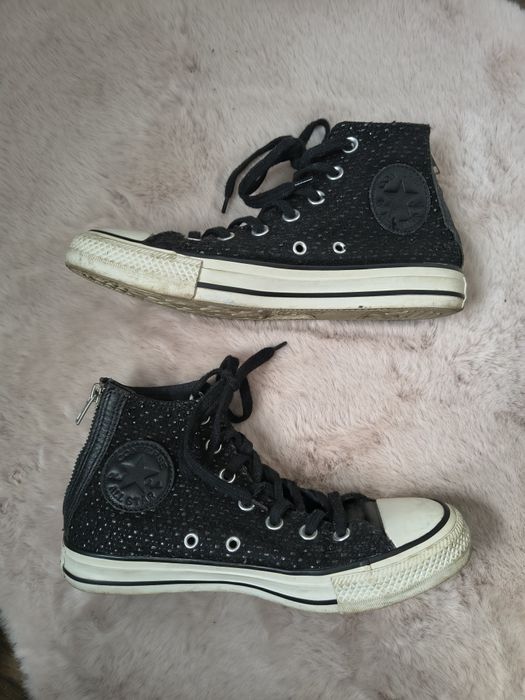 Converse All Star 37,5 | czarne | wysokie | zip | trampki | unisex