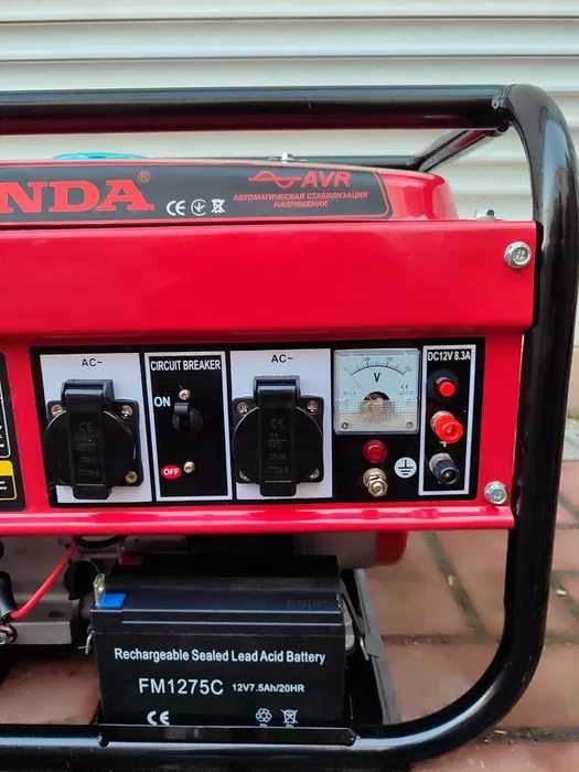 Генератор HONDA | МІДЬ | 5,5 кВт, | Електростартер | Бензин