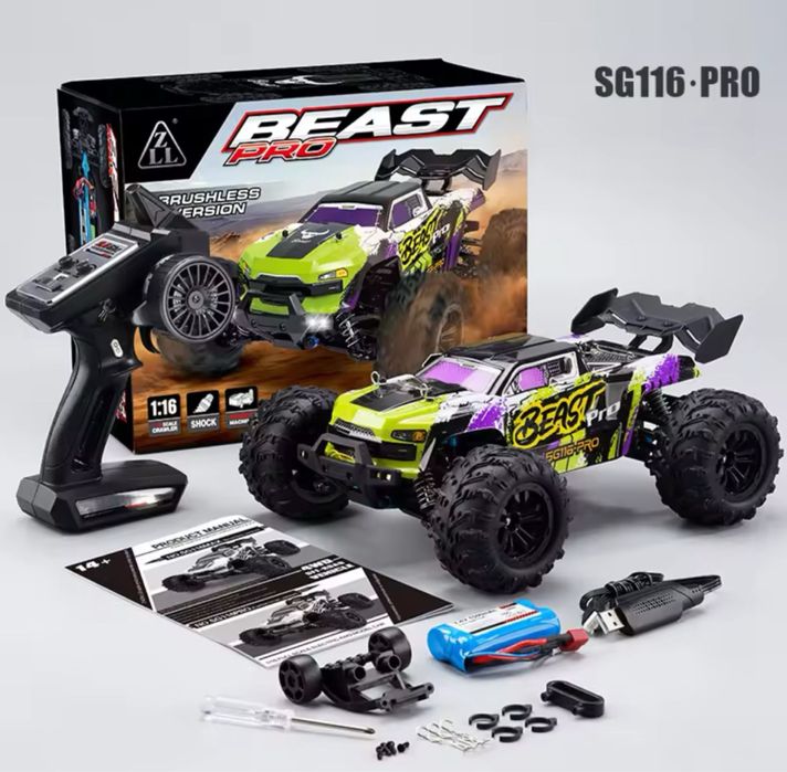 Машинка на радіоуправлінні SG 116 Pro 50км Sg116 max 80км