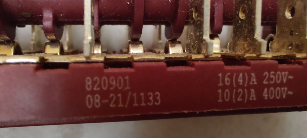 Przełącznik funkcji kuchenki Programator 820901