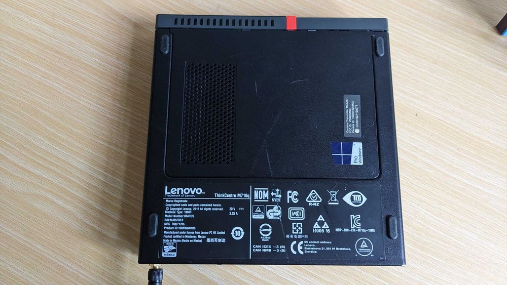 Lenovo ThinkCentre M710q i5 7400t 6x USB, 3x DP, RJ45, WiFi, 3,5 mm