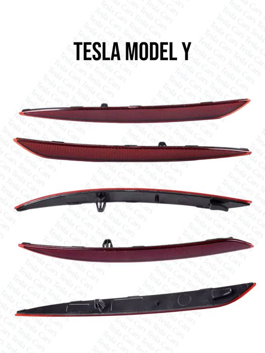 Катафот/відбивач заднього бампера/крила, отражатель Tesla Model 3/Y / Highland / Juniper