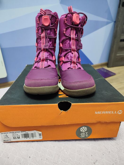 Чобітки 34 на зиму дівчині Merrell