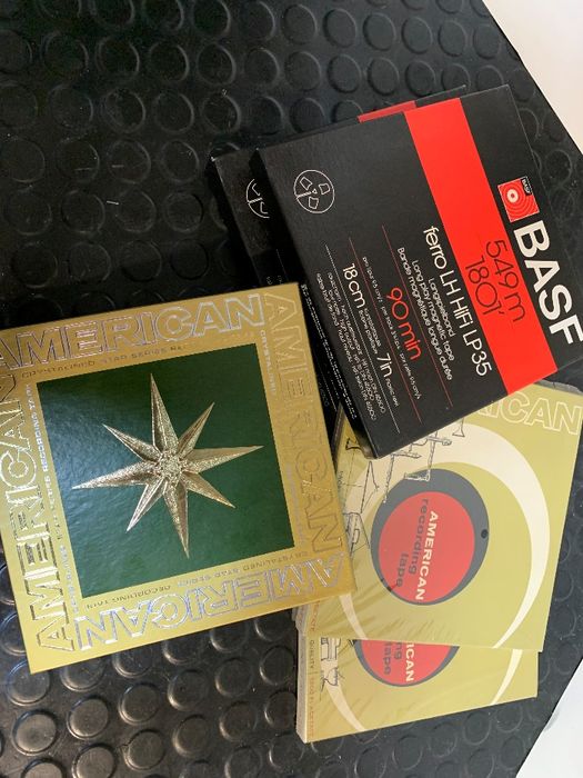 Fitas Magneticas Bobine American Tape 7" ,18cm 90MIN.