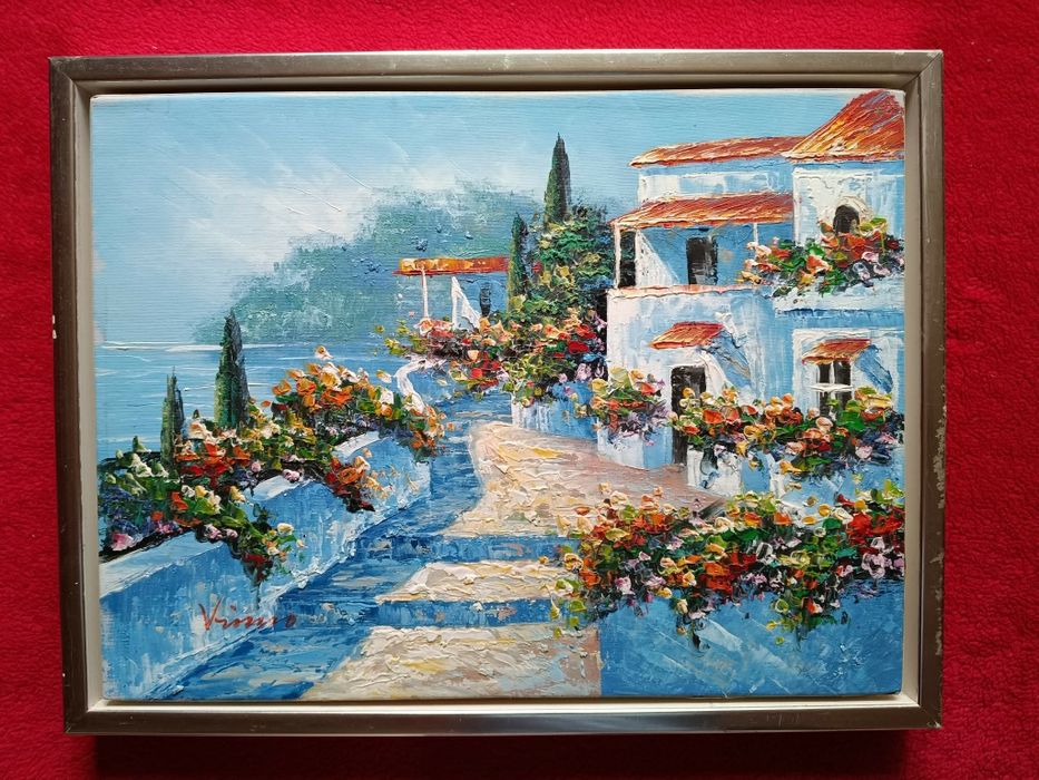 Obraz malowany na dykcie