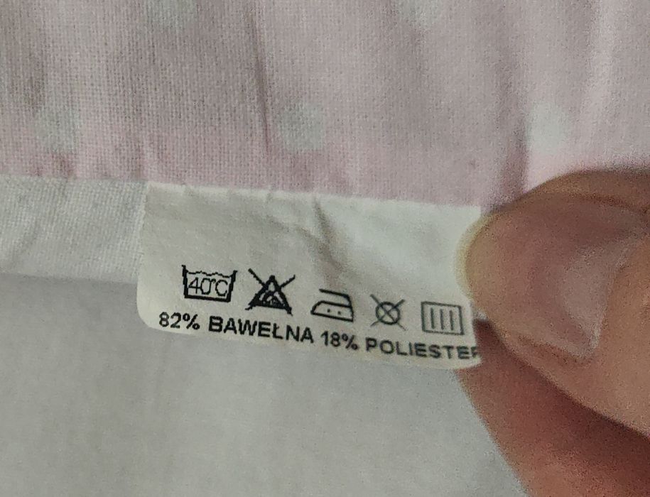 Różowy rożek kokonik otulacz niemowlęcy bawełna