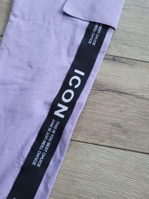 Dres liliowy bluza I spodnie z lampasem