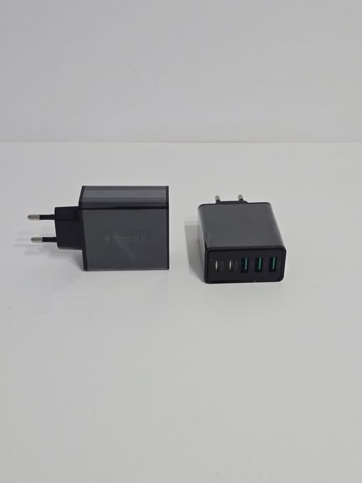 2 sztuki x Ładowarka ścienna USB 3.0, 50W 5-portowe 2USB C+3USB A
