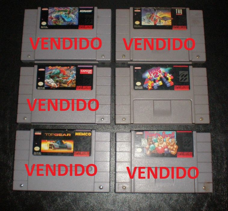SNES Super Nintendo - 6 jogos NTSC