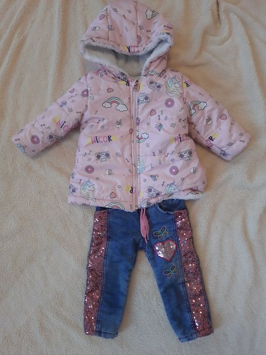 Набір на 1 рочок Тепленькі куртка і джинси