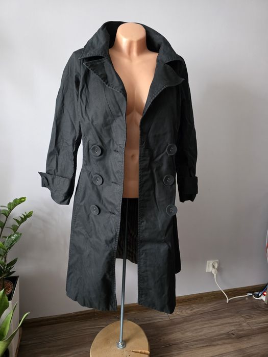 Zara płaszcz rozkloszowany trencz kurtka wiosna lato jesień zapinany c