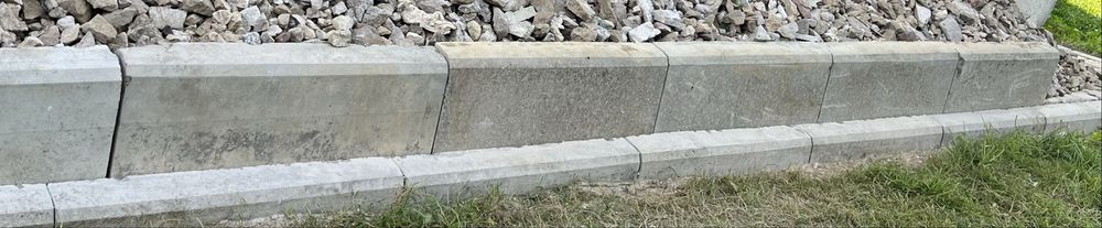 Betonowe krawężniki 50 cm, 25 sztuk (12,5m)