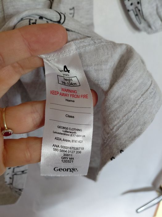 Sukienka szara w kotki na lato rozmiar 98-104 bawełna