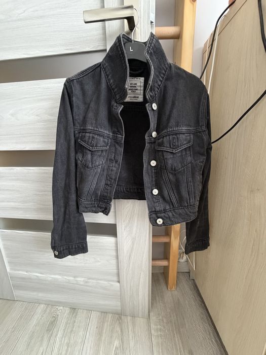 Krutka kurtka damska jeansowa pull&bear