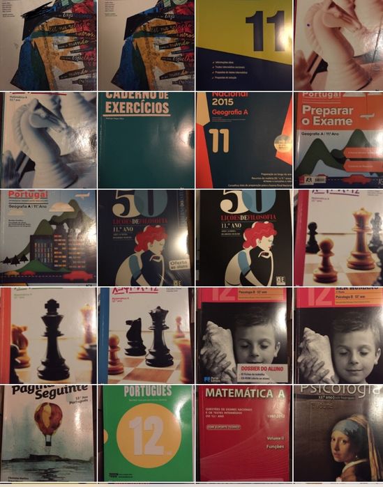 Preparação para exames e outros livros escolares