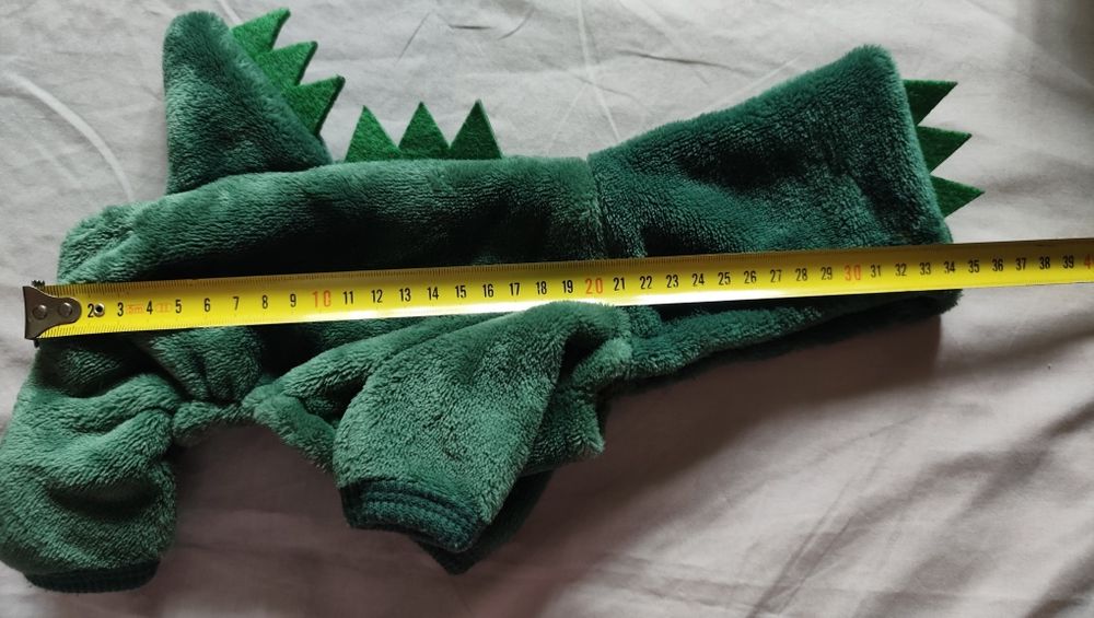 Костюм для тварин собаки кошения дракон динозавр зелёный новый рік