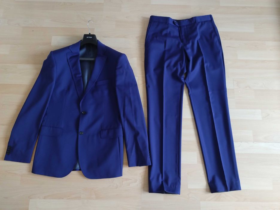Garnitur granatowy BYTOM roz. L 50-52  jak nowy
